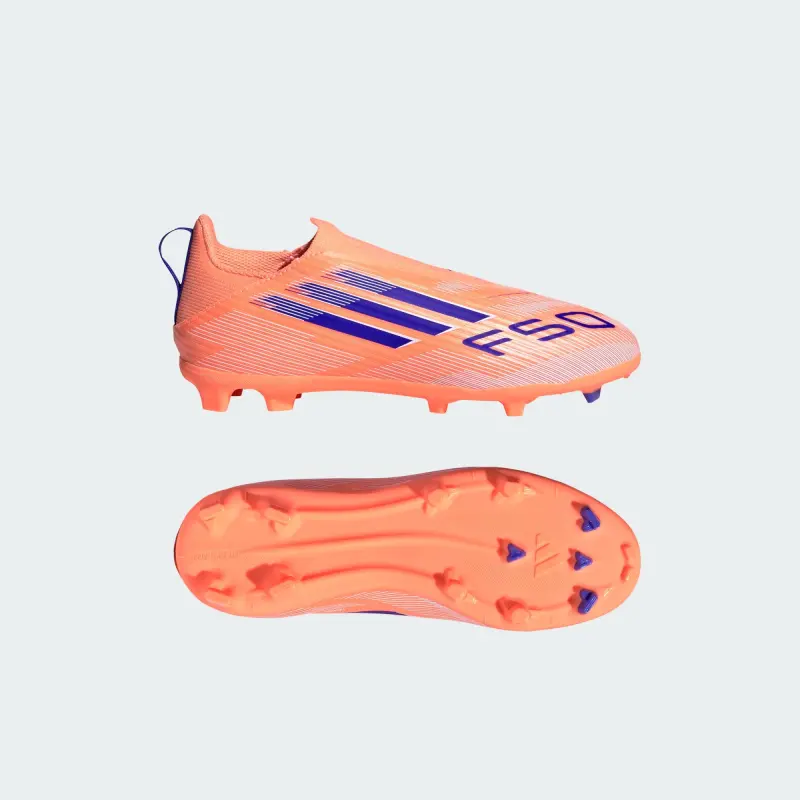 Adidas F50 League Laceless FG/MG Coral Blaze Pack (Kids)