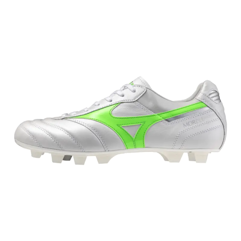 Mizuno MORELIA II JAPAN White/Neon Green/Galaxy Silver