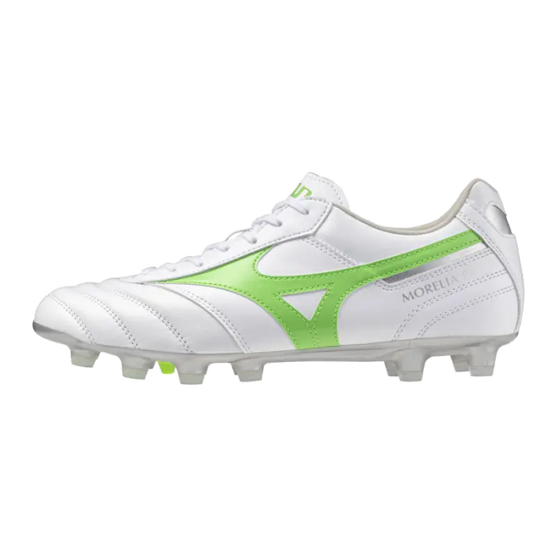 Mizuno MORELIA II PRO White/Neon Green/Galaxy Silver