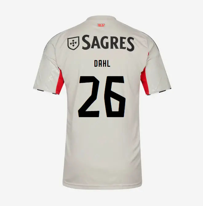 SL Benfica 2025–2026 Beige Away Youth Kit – 26 Dahl SL Benfica Collection - Official Online Store | SL Benfica Kits