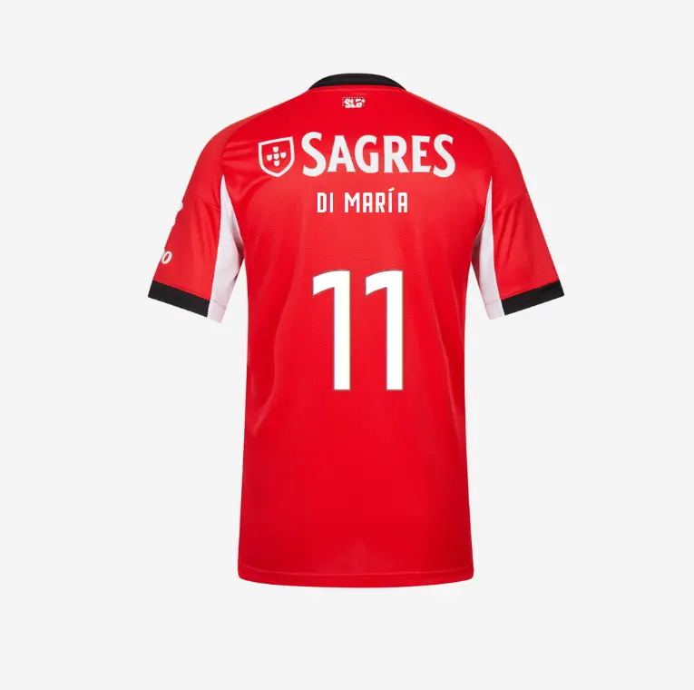 SL Benfica 2025–2026 Home Jersey – 11 DI MARÍA SL Benfica Collection - Official Online Store | SL Benfica Kits