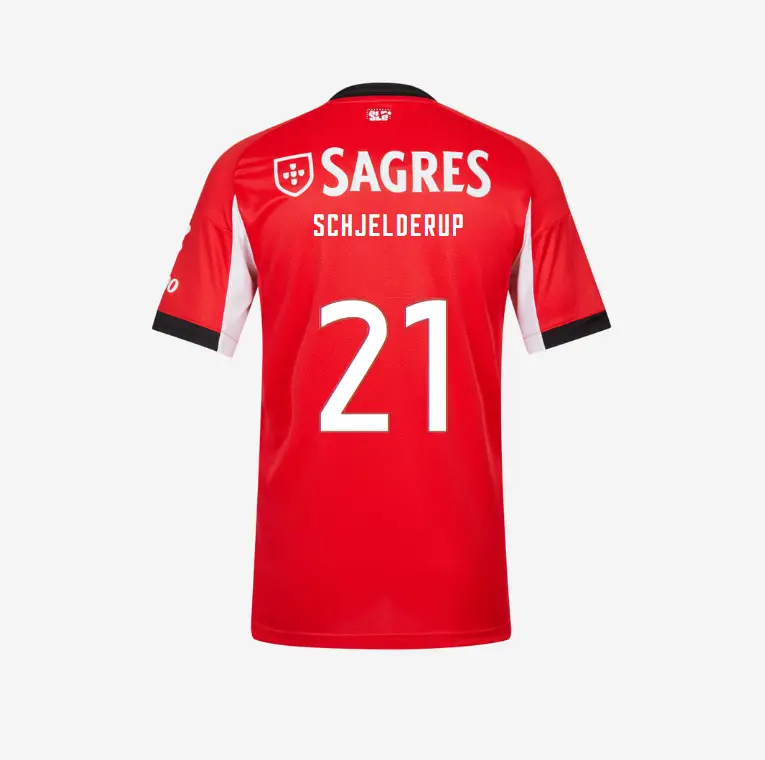 SL Benfica 2025–2026 Home Jersey – 21 SCHJELDERUP SL Benfica Collection - Official Online Store | SL Benfica Kits