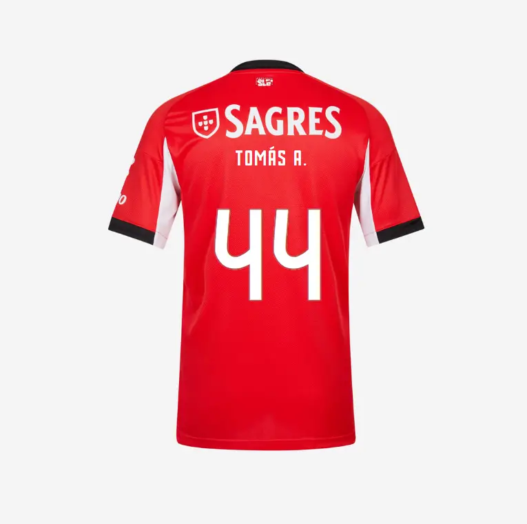 SL Benfica 2025–2026 Home Jersey – 44 TOMÁS A. SL Benfica Collection - Official Online Store | SL Benfica Kits