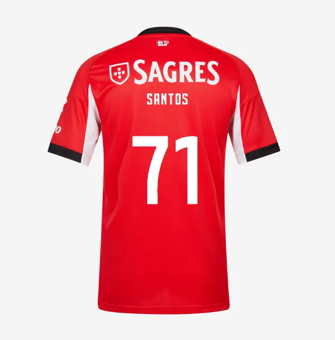 SL Benfica 2025-2026 Home Jersey – 71 Leandro Santos SL Benfica Collection - Official Online Store | SL Benfica Kits