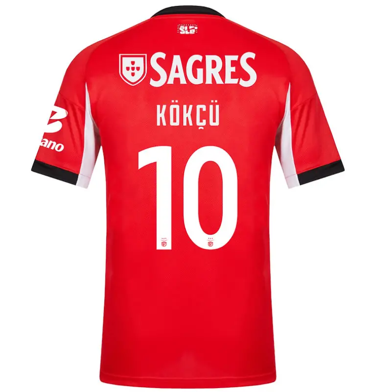 SL Benfica 2025–2026 Home Jersey for Kids – 10 KÖKCÜ SL Benfica Collection - Official Online Store | SL Benfica Kits