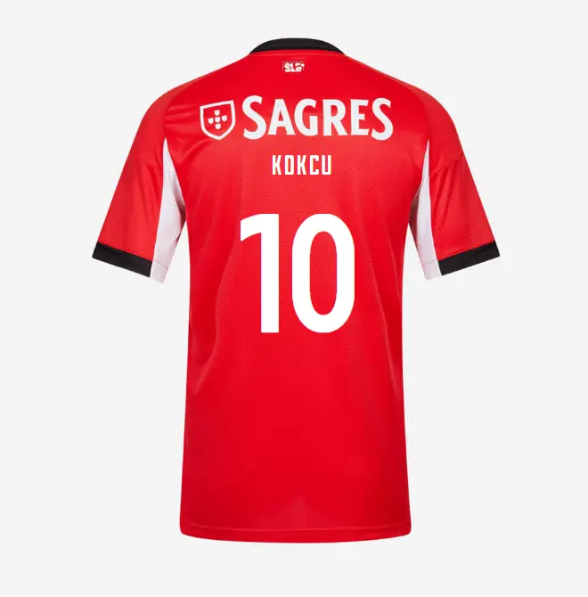 SL Benfica 2025–2026 Home Youth Kit – 10 KÖKCÜ SL Benfica Collection - Official Online Store | SL Benfica Kits