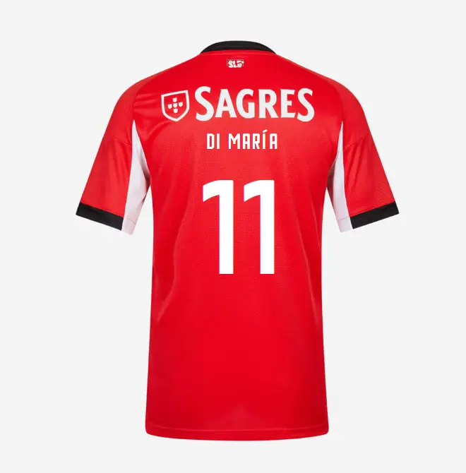 SL Benfica 2025–2026 Home Youth Kit – 11 DI MARÍA SL Benfica Collection - Official Online Store | SL Benfica Kits