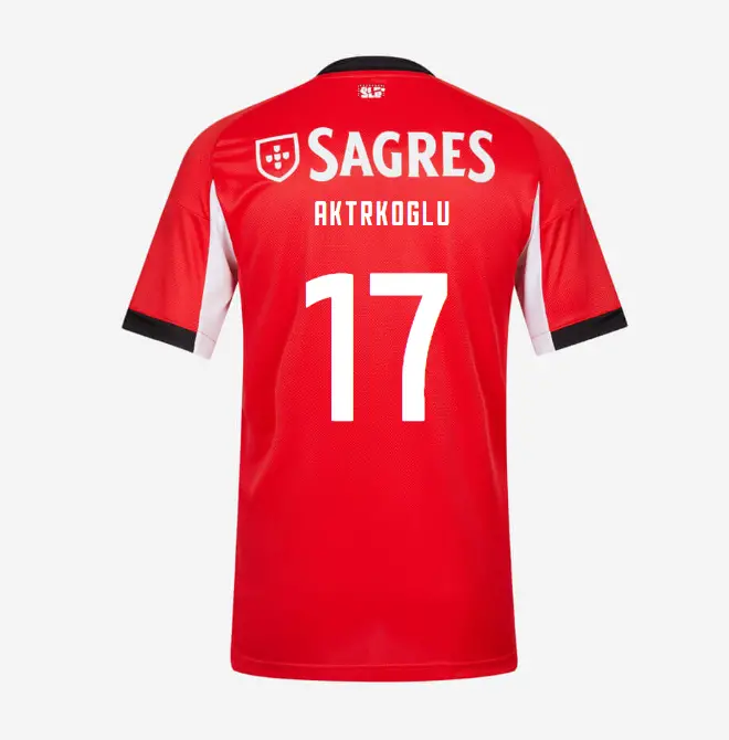 SL Benfica 2025–2026 Home Youth Kit – 17 AKTÜRKOGLU SL Benfica Collection - Official Online Store | SL Benfica Kits