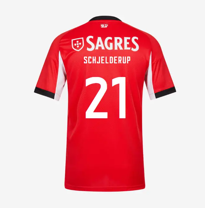 SL Benfica 2025–2026 Home Youth Kit – 21 SCHJELDERUP SL Benfica Collection - Official Online Store | SL Benfica Kits