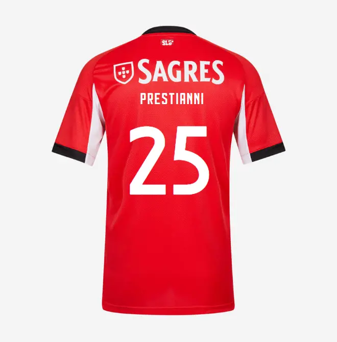 SL Benfica 2025–2026 Home Youth Kit – 25 PRESTIANNI SL Benfica Collection - Official Online Store | SL Benfica Kits