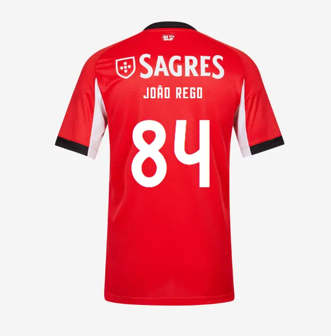 SL Benfica 2025–2026 Home Youth Kit – 84 JOÃO REGO SL Benfica Collection - Official Online Store | SL Benfica Kits