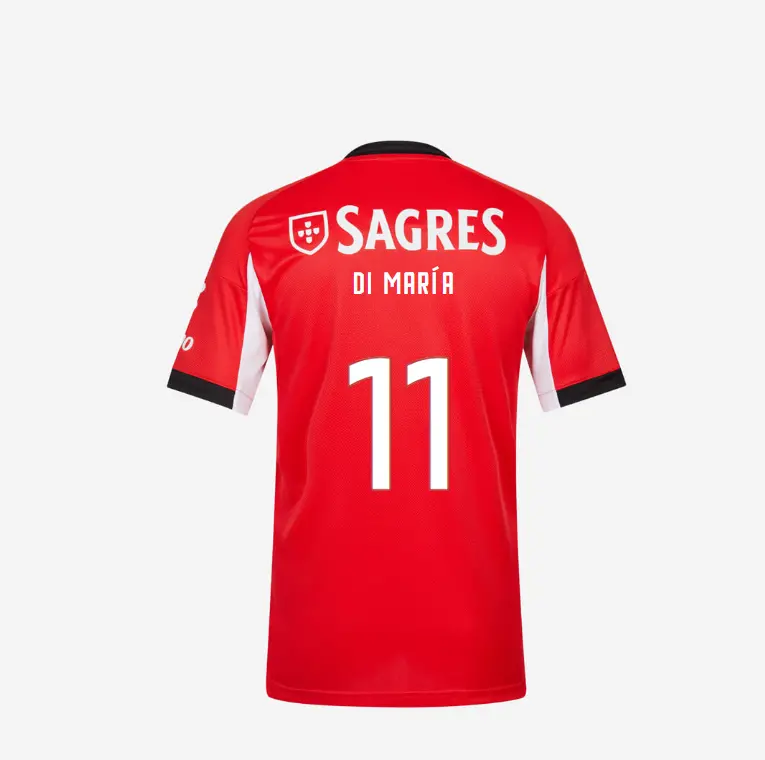 SL Benfica 2025-2026 Replica Home Kit Jersey – 11 DI MARÍA SL Benfica Collection - Official Online Store | SL Benfica Kits