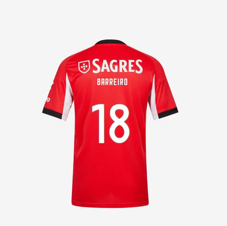SL Benfica 2025-2026 Replica Home Kit Jersey – 18 BARREIRO SL Benfica Collection - Official Online Store | SL Benfica Kits