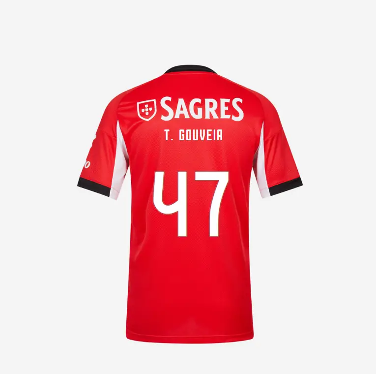 SL Benfica 2025-2026 Replica Home Kit Jersey – 47 T. GOUVEIA SL Benfica Collection - Official Online Store | SL Benfica Kits