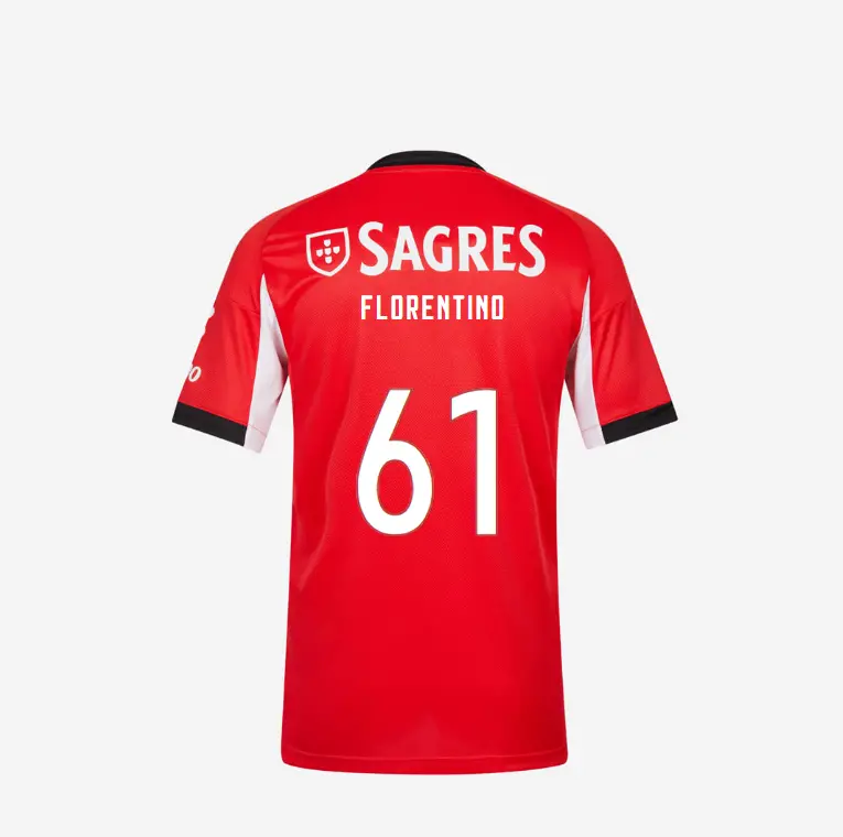 SL Benfica 2025-2026 Replica Home Kit Jersey – 61 FLORENTINO SL Benfica Collection - Official Online Store | SL Benfica Kits