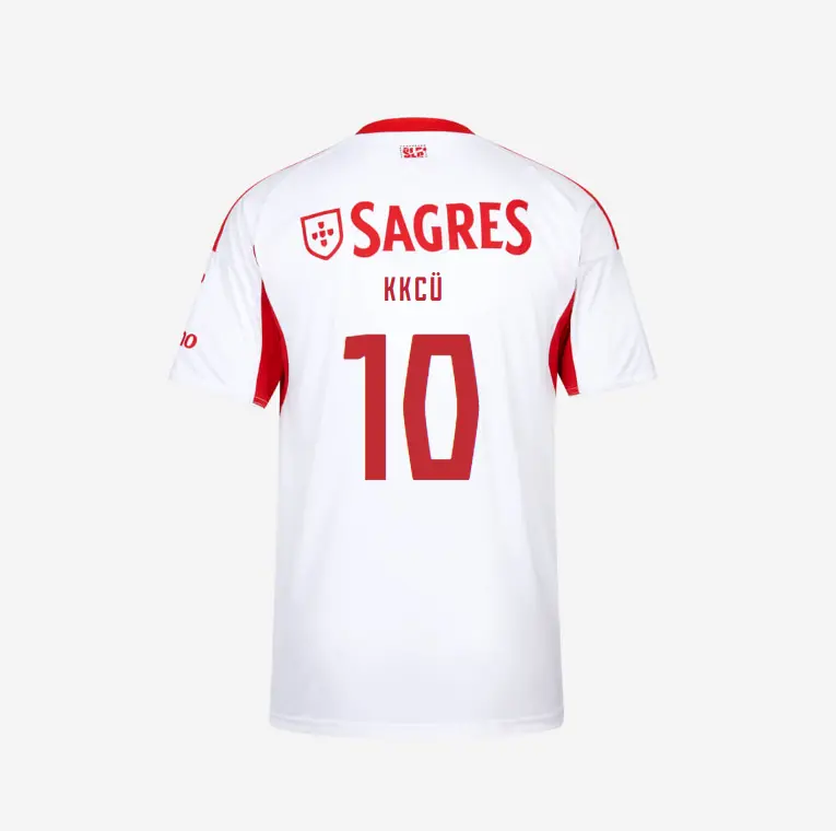 SL Benfica 2025-2026 White Away Jersey – 10 KÖKCÜ SL Benfica Collection - Official Online Store | SL Benfica Kits