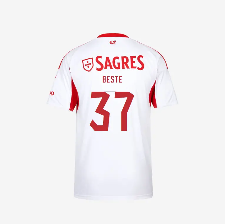 SL Benfica 2025-2026 White Away Jersey – 37 BESTE SL Benfica Collection - Official Online Store | SL Benfica Kits