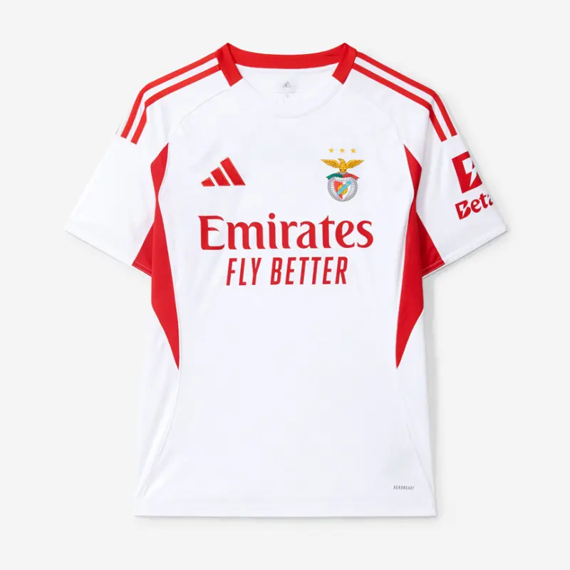 SL Benfica 2025-2026 White Away Jersey SL Benfica Collection - Official Online Store | SL Benfica Kits