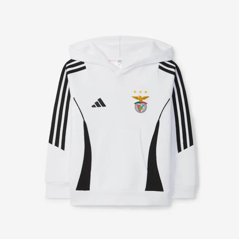 SL Benfica 2025-2026 White Training Sweatshirt for Kids